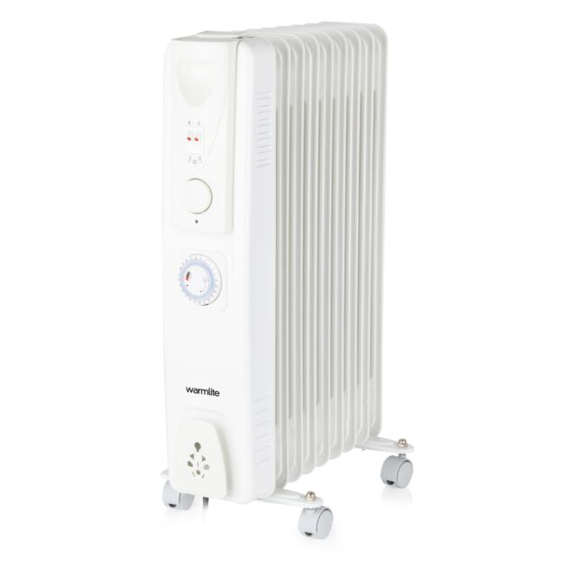 Warmlite WL43004YTW 2000W Oil Filled Radiator With 24 Hour Timer