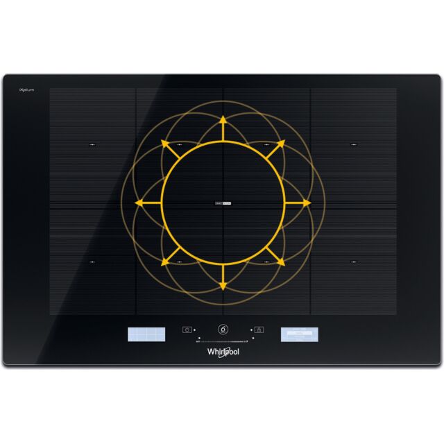 Whirlpool SMP778CNEIXL Smartcook Smp Induction Hob 8 Zone 75Cm - Black