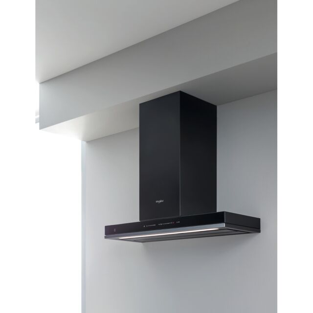Whirlpool WHSS90FLTCK 90Cm Cooker Hood - Black