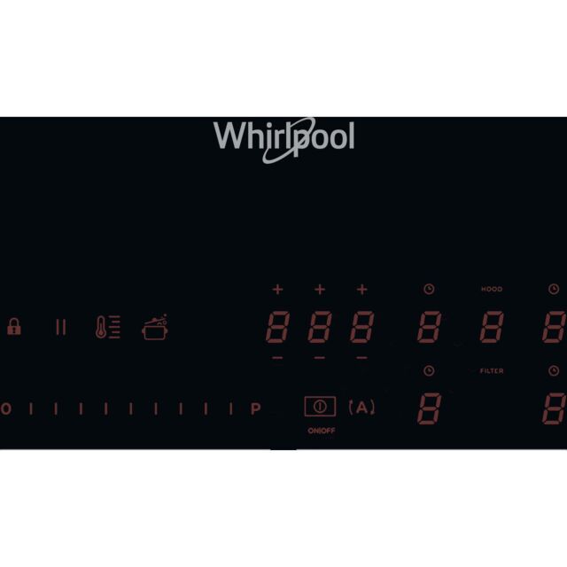 Whirlpool WVH92KFKIT1 Induction Glass-Ceramic Venting Hob - Blac