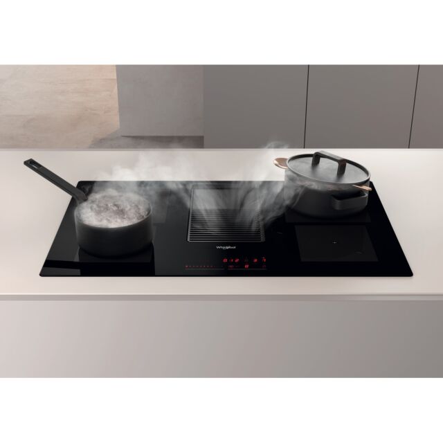 Whirlpool WVH92KFKIT1 Induction Glass-Ceramic Venting Hob - Blac