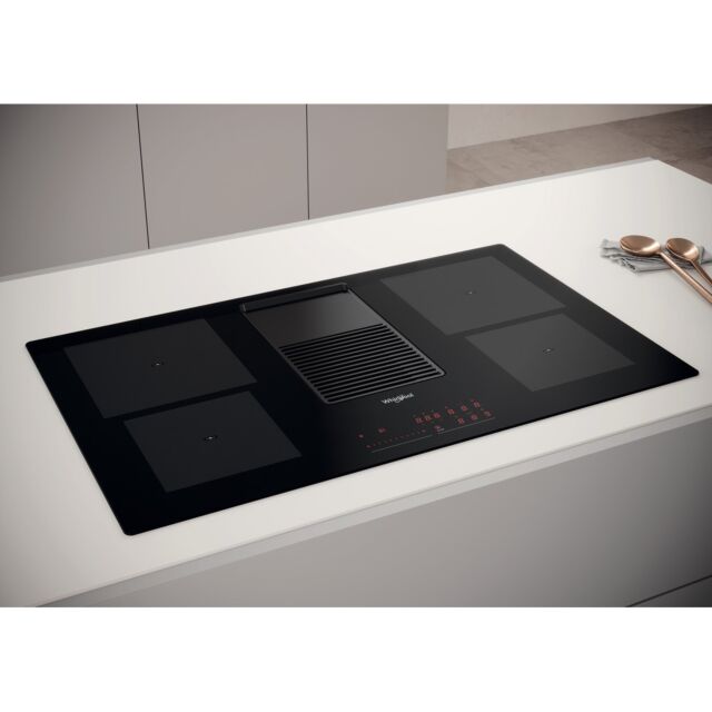 Whirlpool WVH92KFKIT1 Induction Glass-Ceramic Venting Hob - Blac