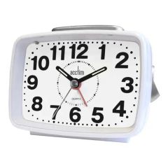 Acctim 13880 Titan 2 Alarm Clock White