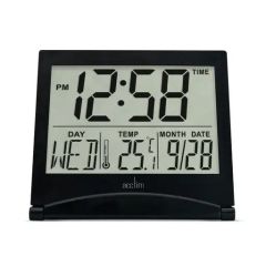 Acctim 15783 Mini Flip 2 LCD Alarm Clock Black