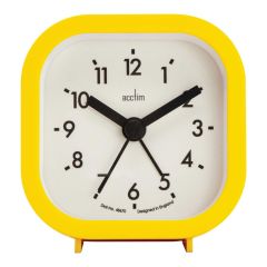 Acctim 16301 Robyn Square Alarm Clock In Daisy
