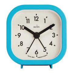 Acctim 16309 Robyn Square Alarm Clock Sky Blue