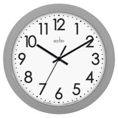 Acctim 21890 Abingdon Wall Clock Silver 