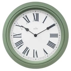 Acctim CK2715 28Cm Devonshire Modern Country Style Wall Clock Sage