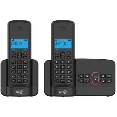 B.T 094187 Twin Cordless Telephones With Call Block And Answer Machine