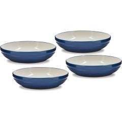 Barbary + Oak BO867012BLU Foundry 4 Piece Pasta Bowl Set Blue