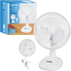 Benross 41240 6" Clip On 2-In-1 Desk Fan