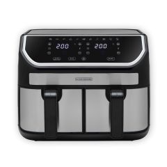Black + Decker BXAF17094GB 9L Dual Basket Air Fryer Black