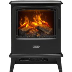 Dimplex BYP20 Bayport Stove Log Effect Electric Stove With Remote Control - Black