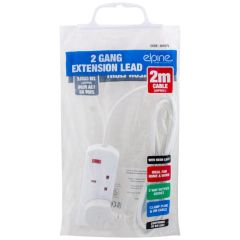 Elpine 30107C 2 Mtr 2 Gang 13 Amp Extension Lead