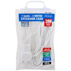 Elpine 31365C 3 Mtr 1 Gang 13 Amp Extension Lead 