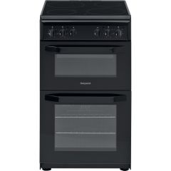 Hotpoint HD5V92KCB 50Cm Electric Cooker With Ceramic Hob - Black - A Rated