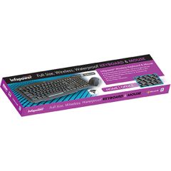Infapower X206 Full Size Wireless Waterproof Keyboard + Mouse