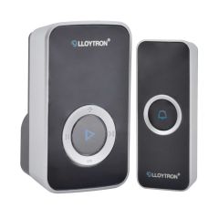 Lloytron B7531BK 200M Wireless Plug In Doorbell
