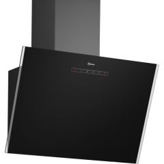 Neff D63IDK1S0B 60Cm Wide Angled Hood - Black Glass - A Rated