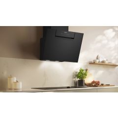 Neff D65IFN1S0B 60Cm Wide Angled Hood - Black Glass - A+ Rated