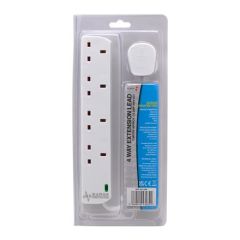 Powerplus 1009 4 Way 2 Metre Surge Extension Socket