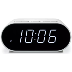 Roberts Radio Ltd ORTUSCHARGE-WTE Wireless Charge FM Clock Bt With Phone Charger In White