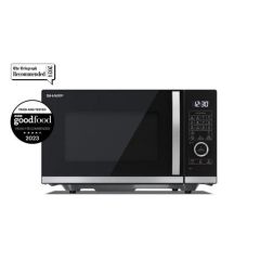 Sharp YC-QC254AU-B 25 Litres Flatbed Convection Oven Microwave With Grill - Black