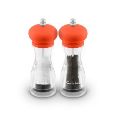 Sur La Table SLT847053ORG 2Pc Salt And Pepper Mill Set Orange