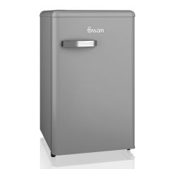 Swan SR11035GRNE Retro Under Counter Fridge Grey