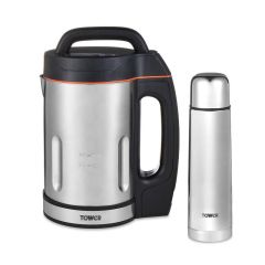 Tower T12055 1.6L Soup And Smoothie Maker With 500Ml Flask. (3 Year Guarantee When Registered With T
