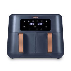 Tower T17137MNB Vortx 8.5L Dual Basket Air Fryer Midnight Blue