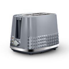 Tower T20082GRY Solitaire2 Slice Toaster Grey Chrome Accents