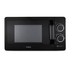 Tower T24042BLK 20L 800W Manual Microwave Black