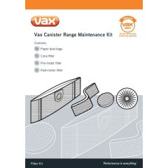 Vax 1-9-125401-00 Bags With Filters All Canister Models
