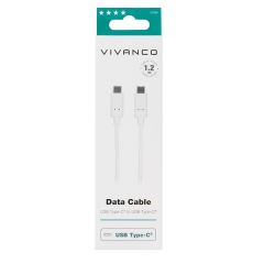 Vivanco 37561 USB TYPE C - USB TYPE C CABLE 1.2M - WHITE
