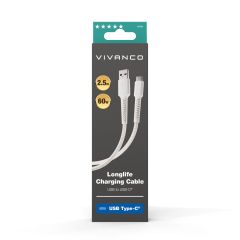 Vivanco 61694 Longlife USB Type-C™ Connection, 2.5M