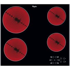 Whirlpool AKT8090LX Ceramic Hob 4 Zones 60Cm - Black